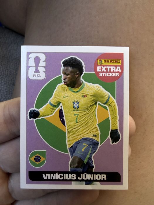 Extra sticker vinicius jr panini world cup 2026