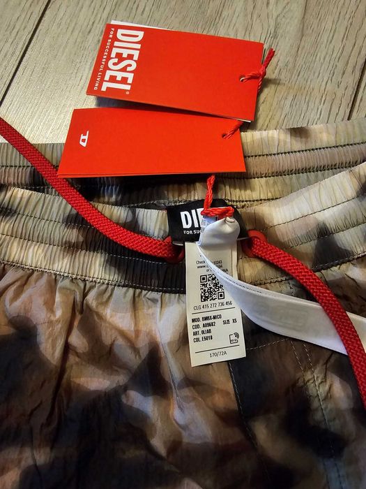 Sort plaja piscina Diesel Nico Camouflage