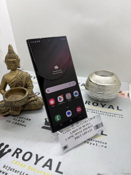 Amanet Royal : Samsung S22 ULTRA 128GB /Capac spate fisurat/LiberRetea
