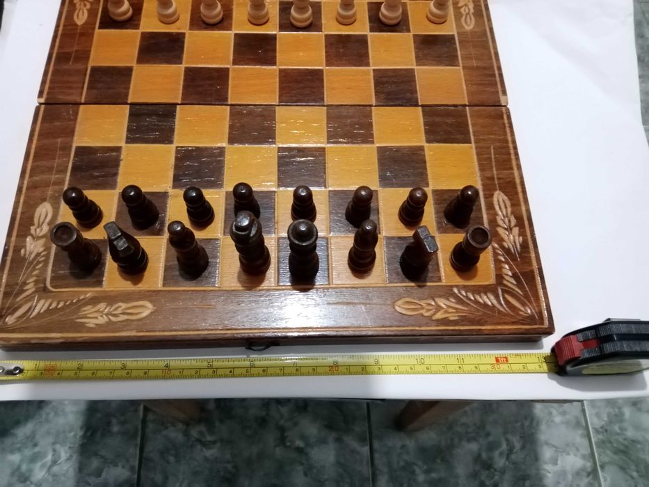 Sah de lemn,caseta mare si medie.