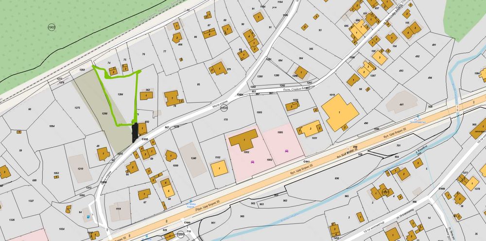 Просторен регулиран парцел в кв. Княжево, с виза за строеж