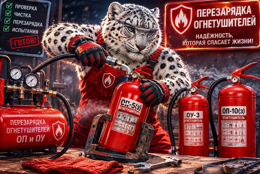 Огнетушители всех видов.