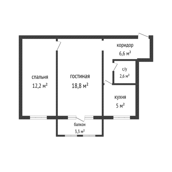 Продаётся 2-комнатная квартира проспект РЕСПУБЛИКИ - РАХАТ. Этаж 5/5
