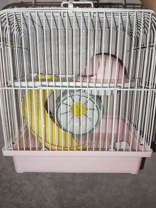 2 этажная клетка для хомяка со всеми удобствами