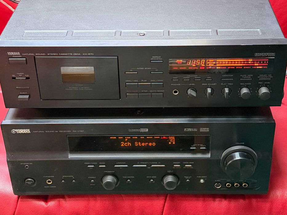 Receiver Yamaha RXV 757 si Deck KX 670