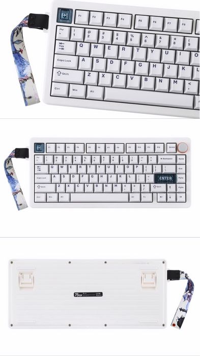 CIDOO QK75 механическая клавиатура 75% Hot Swap RGB Bluetooth 2.4G