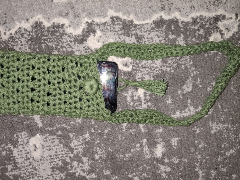 Husa croșetata pentru telefon/documente