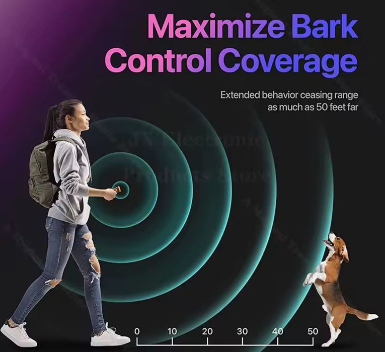 Ултразвуков кучегон,със няколко команди,презареждаем-2000 mAh батерия!