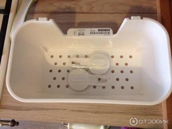 Корзина на присосках, белый, Икеа