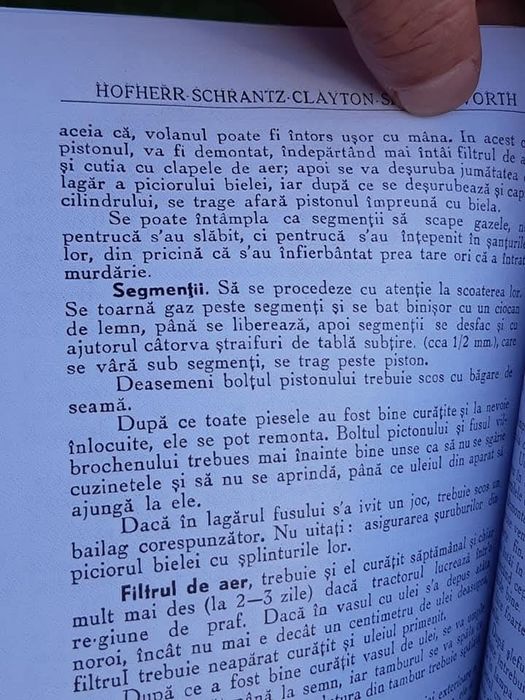 Tractor epocă, cartea tehnica, 1939