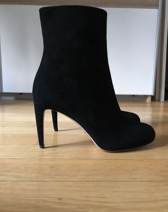 Ghete Gucci black suede, autentice, 40, noi