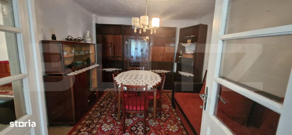 Casa complet mobilata, izolata, 110 mp, centrala pe gaz, toate utilita