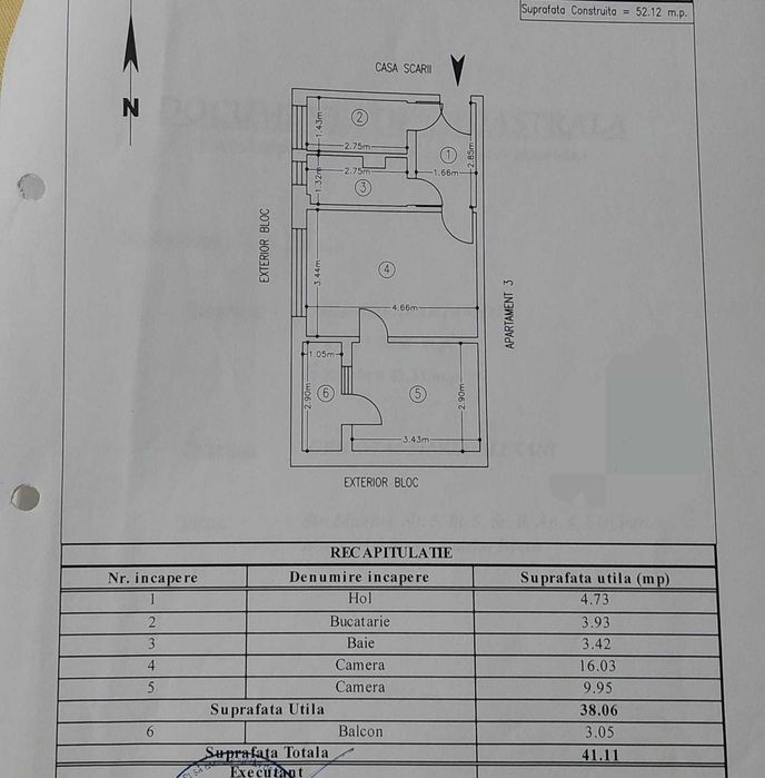 Direct proprietar - 2 camere, Mioritei