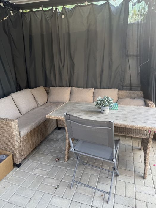 Set terasă AGERMOSE 6pers. natur