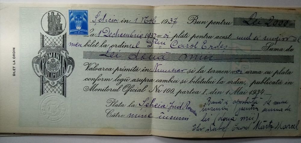 Documente vechi, interbelice