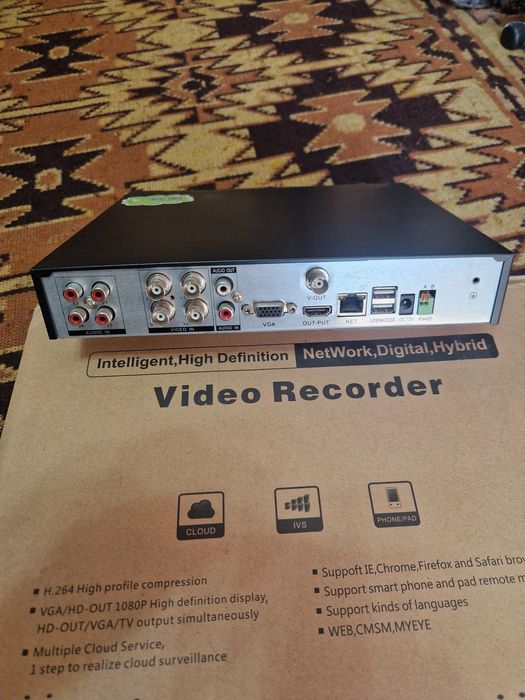 Видеорегистратор на 4 камеры AHD