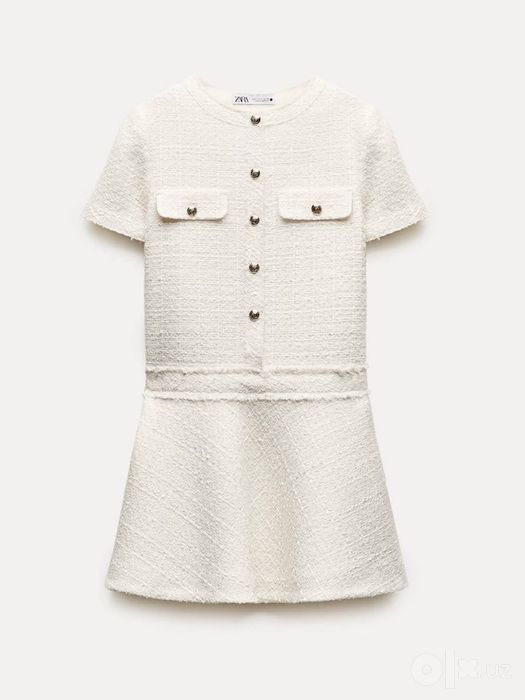 Платье из твида Zara