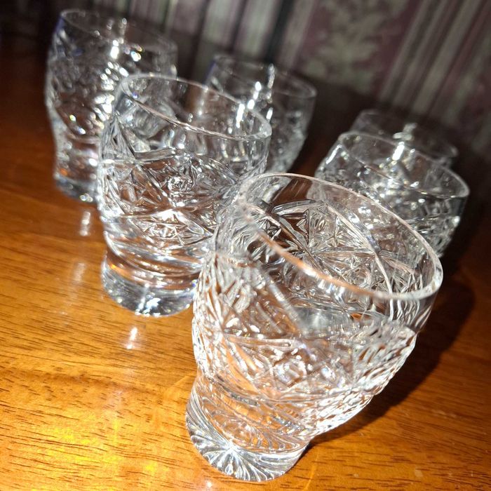 советские хрустальные рюмки, стопки