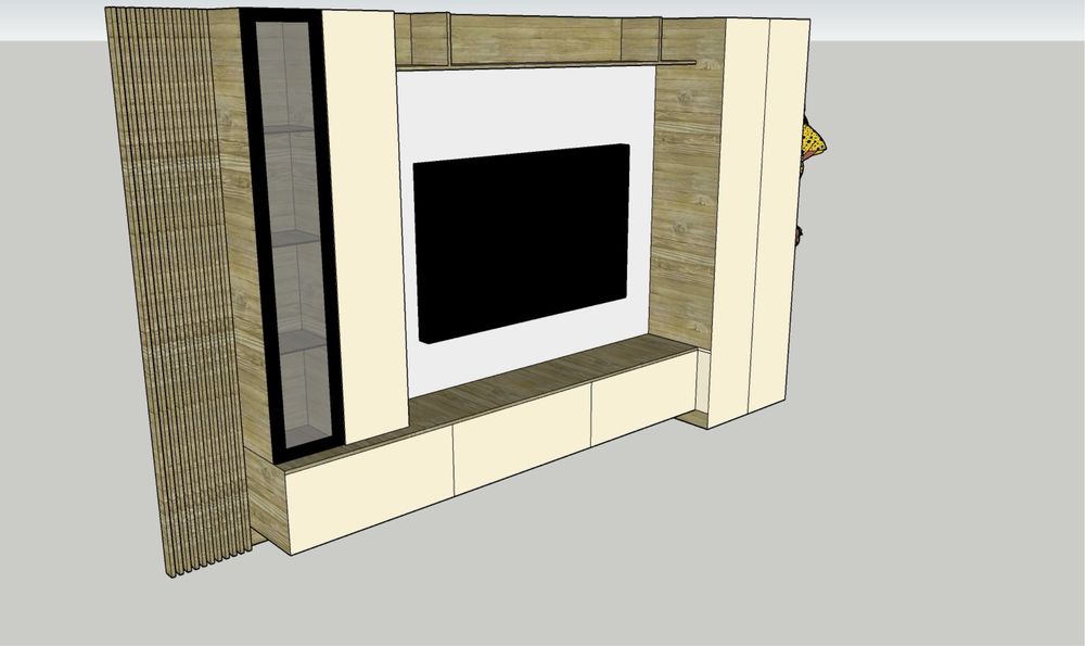 Mobilier living modern cu LED pentru TV – design premium