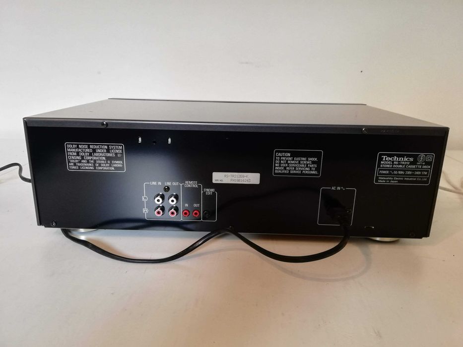 Stereo Double Cassette Deck TECHNICS model RS-TR212 - Vintage