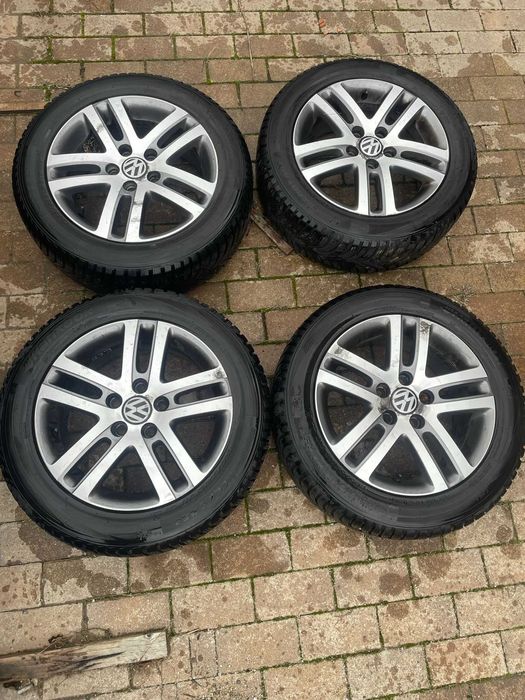 Jante R16, VW, 205/55/16, Anvelope Iarnă