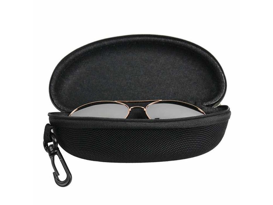 Toc pentru ochelari de soare sau vedere, cu fermoar si prindere rucsac