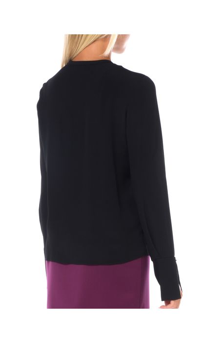 Черна блуза Patrizia Pepe, брандирана, размер 40/S,нова с етикет!