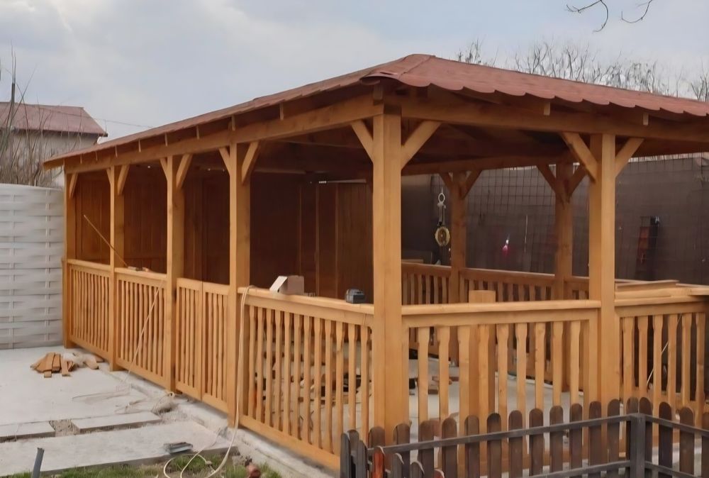 Vând și facem foișoare terase și magazie de depozitare și alte modele la cererea clientului ne deplasăm la destinația dumneavoastră oriunde în tara 07