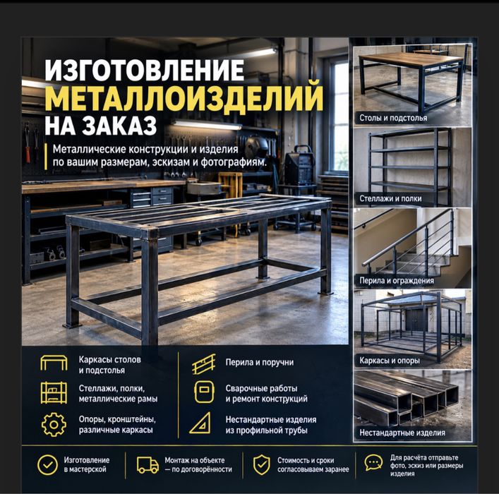 Изготовление металлоизделий на заказ