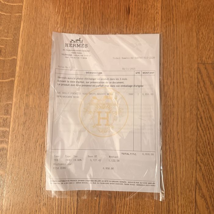 Geantă Hermès din piele neagră – nouă, nepurtată
