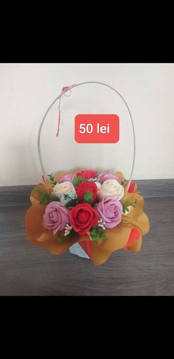 Aranjament flori de sapun