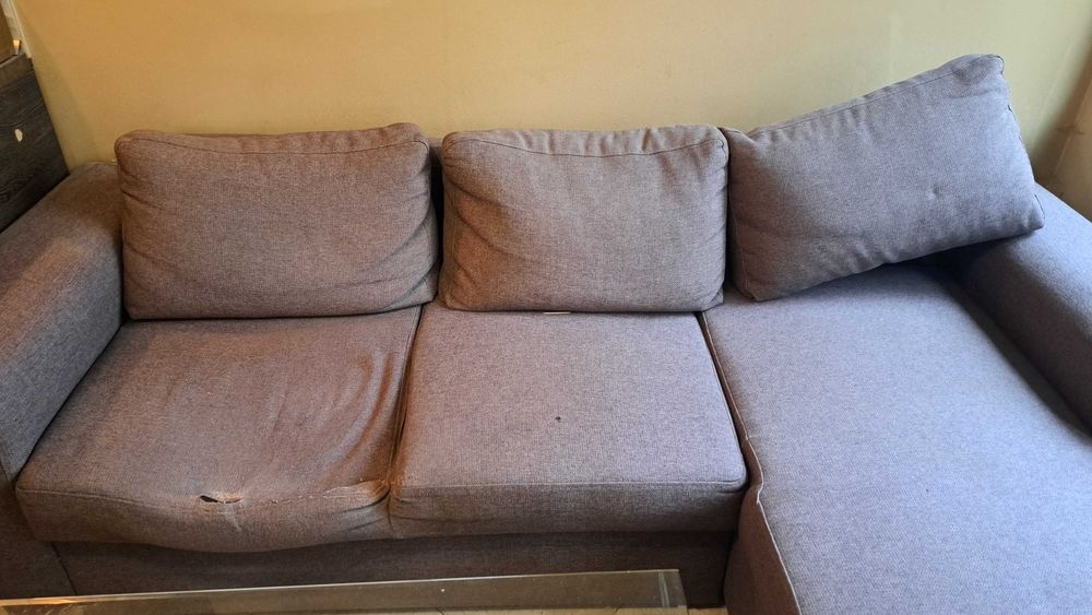 Използван диван тъмно бежов