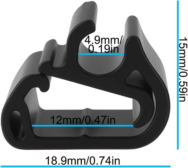 Скоба за маркуч на чистачките предното стъкло 5бр. Peugeot Citroen