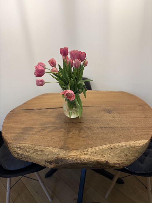 Vand masa, trunchi natural+4 scaune