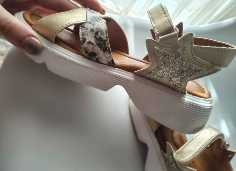 Детски сандали от естествена кожа