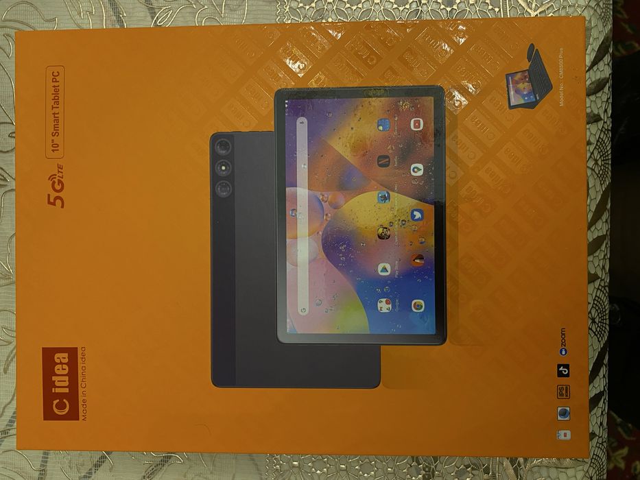 C idea 10 Smart Tablet PC 5G LTE planshet yangi xech qanaqa aybi yo’q.