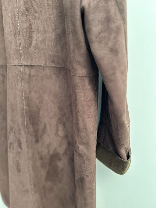 Pardesiu de dama din piele întoarsă