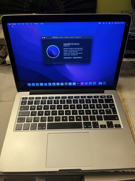 Mac book pro 13 intel core 15