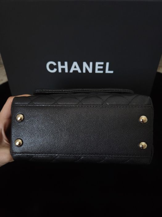 Chanel Mini Coco Handle Bag Gold Hardware