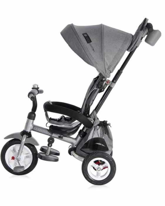 Триколка с въздушни гуми Lorelli - Moovo, Grey Luxe, сива