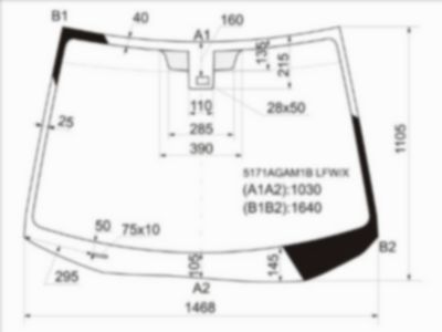 Стекло лобовое  Mazda Cx-7