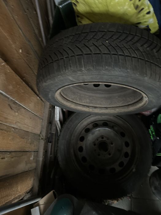 Set cauciucuri iarna M+S si jante 205/55 R16 91T Hankook Semperit