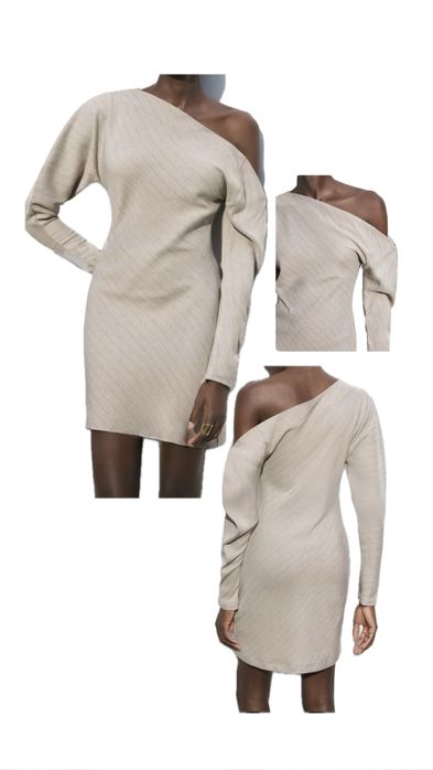 Rochie asimatrica, tip zara, marimea s 36