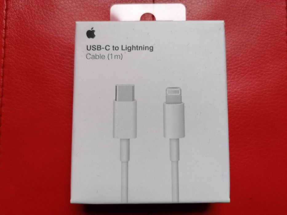 Cablu de Date Apple USB-C > Lightning 1m Incarcare iPhone XR 11 12 Pro