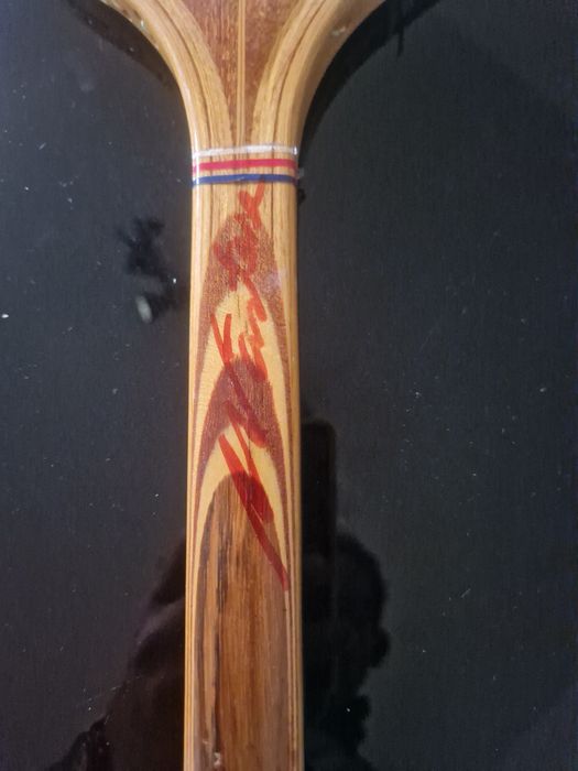 Racheta tenis cu dublu autograf original Adrian Nastase