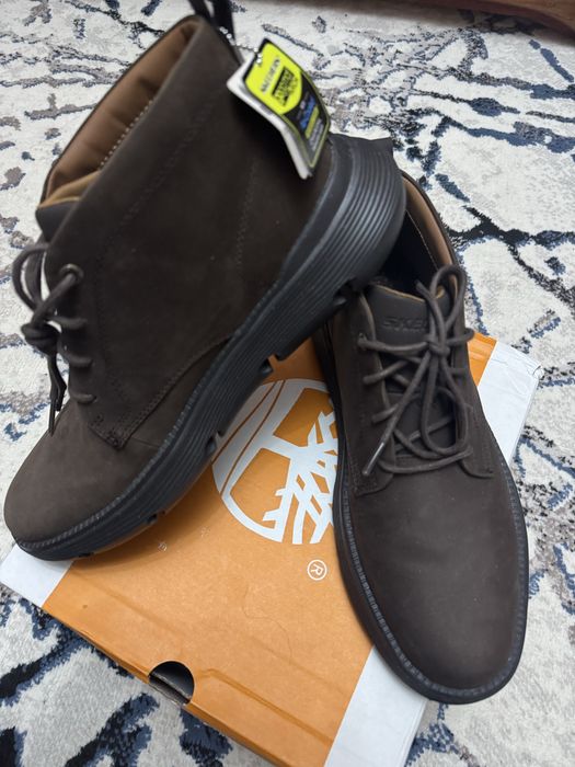 Мужские ботинки Скечерс из натурального нубука