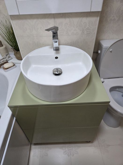 Set dulap baie cu chiuveta si baterie