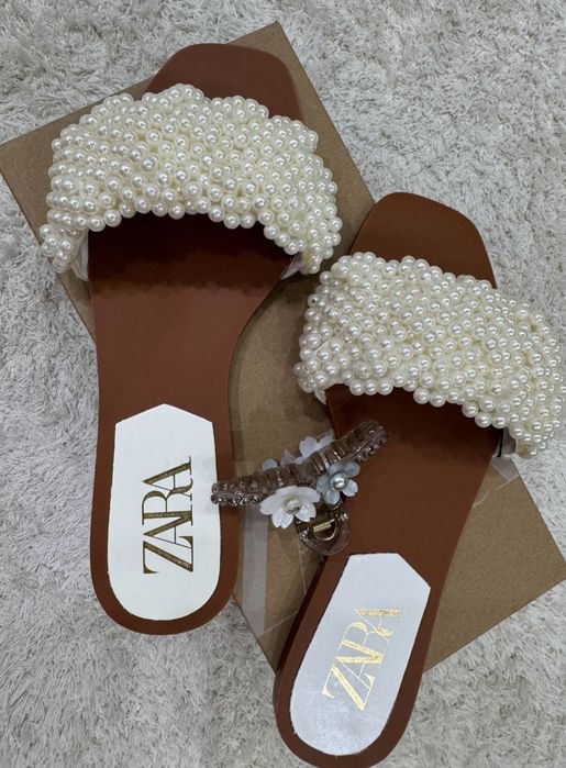 Шлепки Zara и Mango