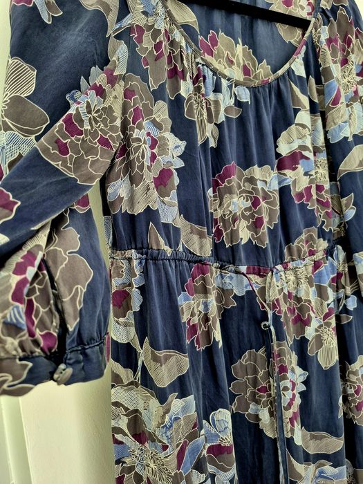 Рокля естествена коприна