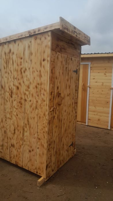 Уличный Деревянные туалет для дачи